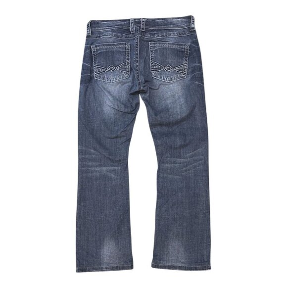 Stetson Womens Classic Bootcut Jean 816 Fit Size 14 XX-Long Distressed Denim - Picture 2 of 8